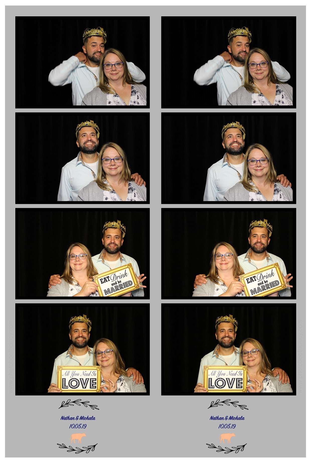 Michala Binkly & Nathan Hall Wedding Reception | View more photos from the event at gallery.photoboothcincy.com/u/PhotoBoothCincy/Michala-Binkly-Nathan-Hall-Wedding-Reception